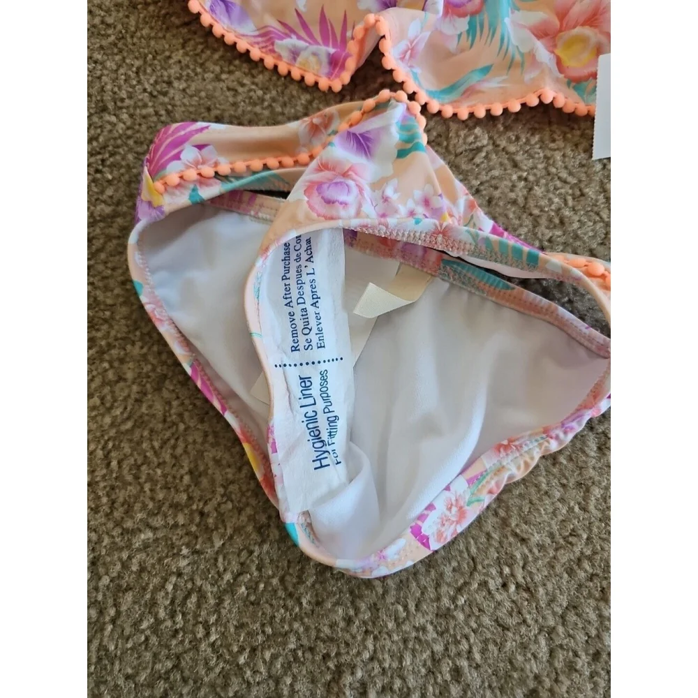 Hobie Kids Island Hopping Flounce Bikini Swimsuit - Size 7